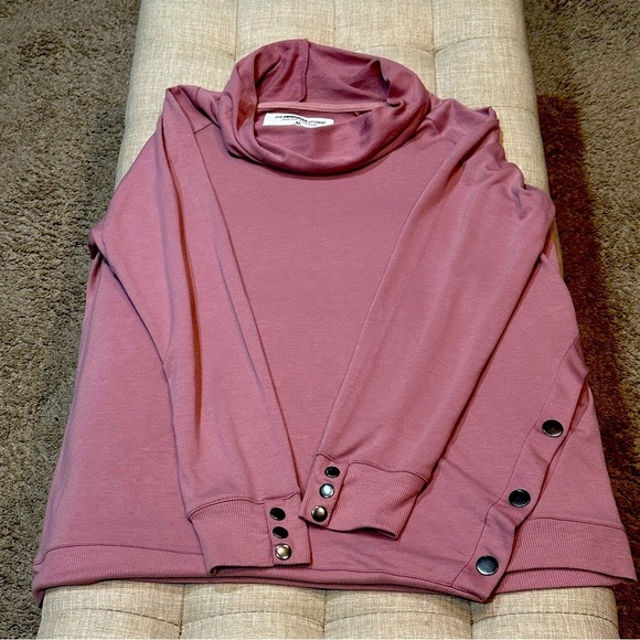 Women’s Blush Pink Cowl Neck Sweater - XL - NWT - The Sweatshirt Project - Picture 1 of 8
